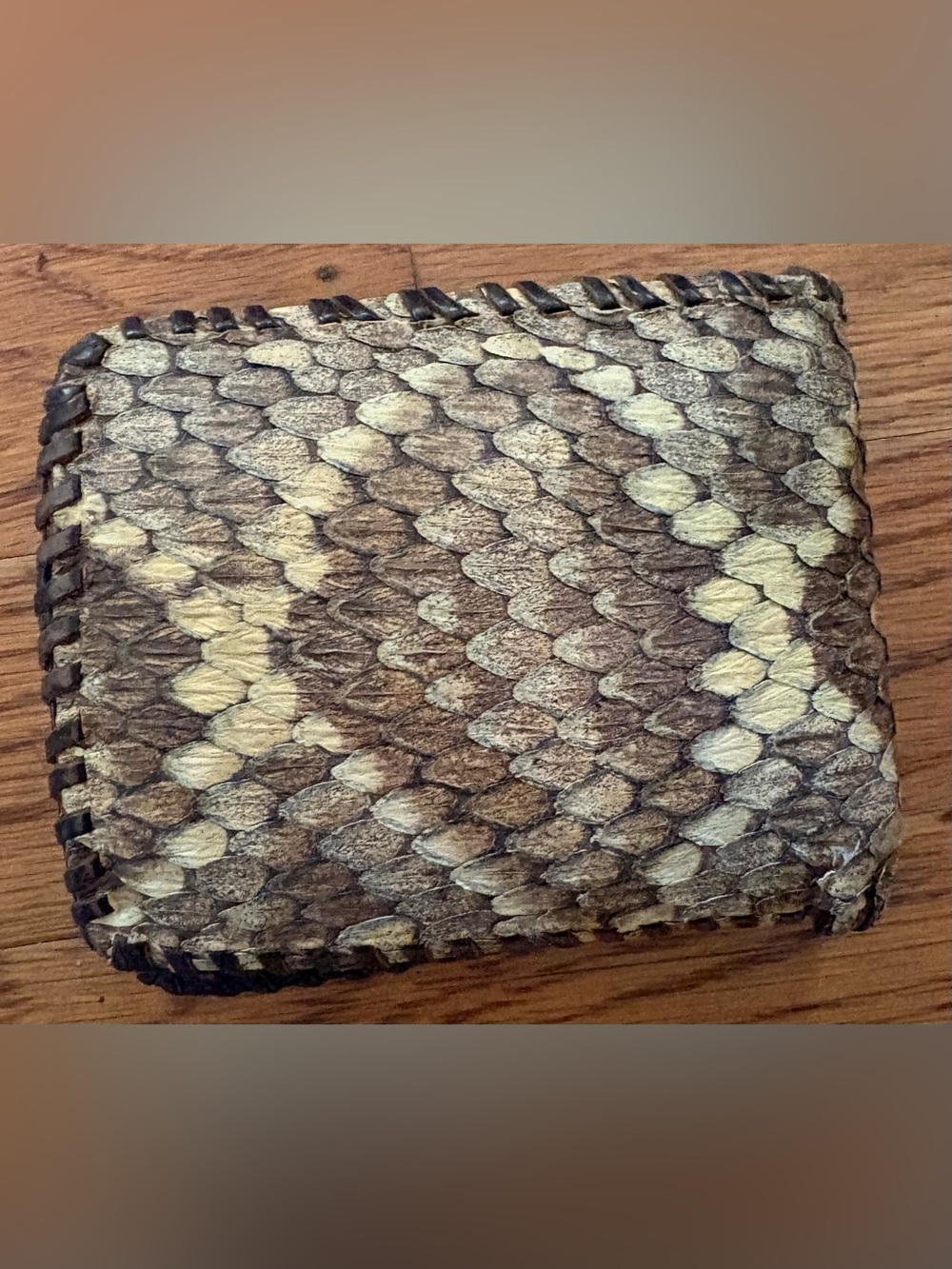 Rattlesnake Skin Bi-Fold Wallet